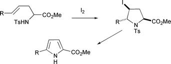 Graphical abstract: The synthesis of 5-substituted proline derivatives and of 5-substituted pyrrole-2-carboxylates by 5-endo cyclisations featuring a method for effectively favouring these with respect to 5-exo cyclisations