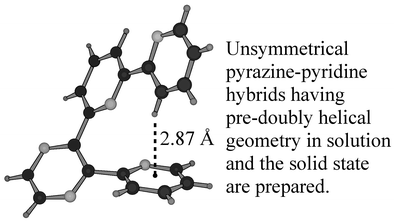 Graphical abstract: Insights on the synthesis and organisational phenomena of twisted pyrazine–pyridine hybrids