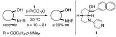 Graphical abstract: Kinetic resolution of amino alcohol derivatives with a chiral nucleophilic catalyst: access to enantiopure cyclic cis-amino alcohols