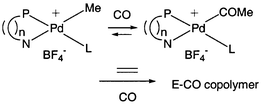 Graphical abstract: Ligand effects on palladium complex catalyzed copolymerization of ethylene/carbon monoxide