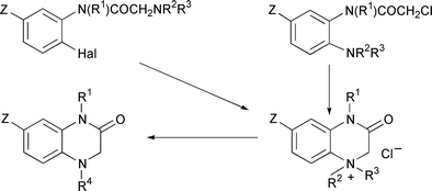 Graphical abstract: Synthesis of quinoxaline derivatives from substituted acetanilides through intramolecular quaternization reactions