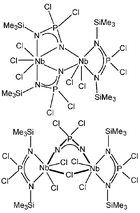 Graphical abstract: Synthesis and characterization of perhalogenated diazaphosphametalletidines containing transition metals from group 4 and 5