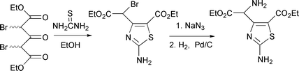 Graphical abstract: Facile synthesis of 2-substituted ethyl 2-(2-amino-5-ethoxycarbonylthiazol-4-yl)ethanoates