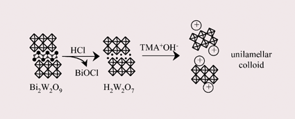 Graphical abstract: Exfoliation of layered rutile and perovskite tungstates