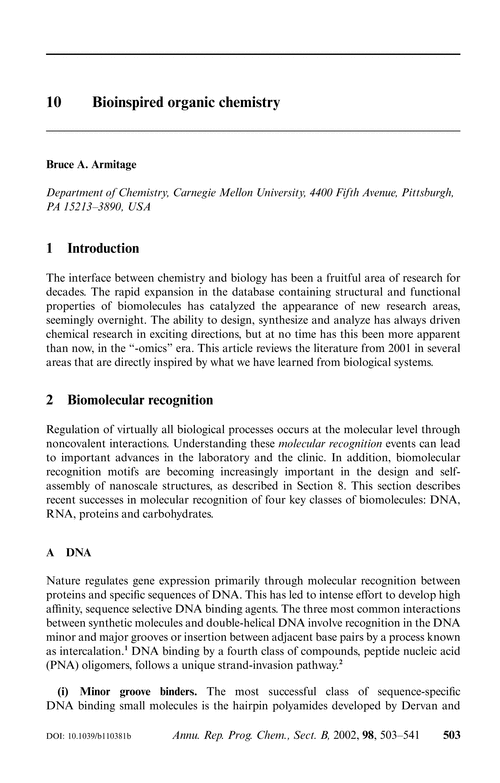 10  Bioinspired organic chemistry