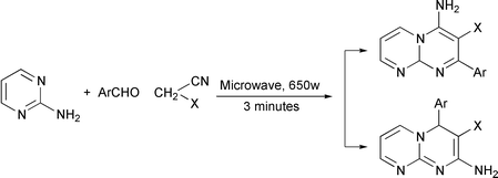 Graphical abstract: Microwave-assisted reactions: Part 2 One-pot synthesis of pyrimido[1,2-a]pyrimidines