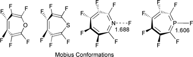 Graphical abstract: Möbius aromatic forms of 8-π electron heteropines