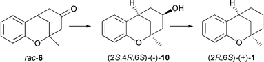 Graphical abstract: Resolution and configurational assignment of 3,4,5,6-tetrahydro-2-methyl-2,6-methano-2H-1-benzoxocine derivatives