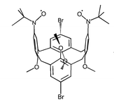 Graphical abstract: Synthesis and reversible thermo-induced conformational transitions of a stable nitroxide biradical based on calix[4]arene