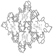 Graphical abstract: Assembly of supermolecular complexes with tripodal ligand titmb and tib: a 2D rhombic grid network assembled from 2-connected tib