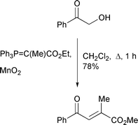 Graphical abstract: The in situ oxidation–Wittig reaction of α-hydroxyketones