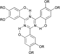 Graphical abstract: Intramolecular hydrogen bond assisted planarization and self-assembly of simple disc-shaped molecules in mesophases