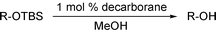 Graphical abstract: Efficient and chemoselective cleavage of TBS ethers by a sub-stoichiometric amount of decaborane