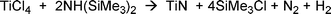 Graphical abstract: The dual source APCVD of titanium nitride thin films from reaction of hexamethyldisilazane and titanium tetrachloride