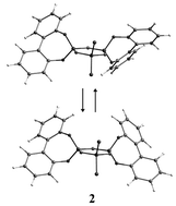 Graphical abstract: Stereochemistry in solution of spiro-2,2′-dioxybiphenyl-cyclotriphosphazenes: an NMR spectroscopic study combined with molecular dynamics simulations