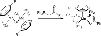 Graphical abstract: Synthesis of η6-arene complexes of molybdenum containing β-ketophosphine and related P,O mixed donor ligands