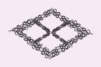 Graphical abstract: A three-dimensional nanoporous flexible network of ‘square-planar’ copper(ii) centres with an unusual topology