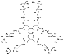 Graphical abstract: Columnar mesophase from a new hybrid siloxane-triphenylene