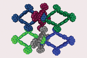 Graphical abstract: Interlocking of molecular rhombi into a 2D polyrotaxane network via π–π interactions. Crystal structure of [Cu2(bpa)2(phen)2(H2O)]2·2H2O (bpa2− = biphenyl-4,4′-dicarboxylate, phen = 1,10-phenanthroline)