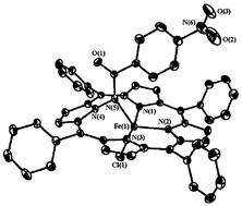 Graphical abstract: Chloro(N-p-nitrobenzoylimido-meso-tetraphenylporphyrinato)iron(iii): a high-spin complex