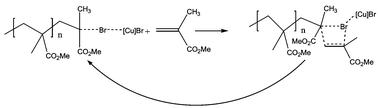 Graphical abstract: 13C Kinetic isotope effects in the copper(i)-mediated living radical polymerization of methyl methacrylate