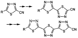 Graphical abstract: Synthesis of 1,3,4-thiadiazole oligomers