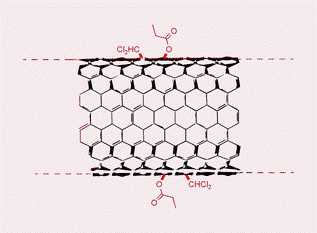 Graphical abstract: Sidewall functionalization of single-walled carbon nanotubes through electrophilic addition