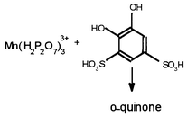 Graphical abstract: Oxidation of Tiron by (pyrophosphato)manganese(iii). Kinetics and mechanism