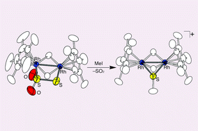 Graphical abstract: Structure and reactivity of a novel parallel thiosulfito (SSO2-S∶S′) rhodium dinuclear complex