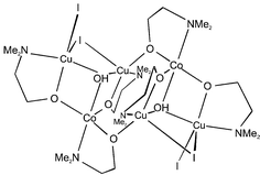 Graphical abstract: Novel polynuclear CuII/CoII complexes constructed from one and two Cu2Co triangles with antiferromagnetic exchange coupling