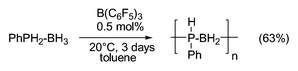 Graphical abstract: B(C6F5)3-catalyzed formation of B–P bonds by dehydrocoupling of phosphine–boranes