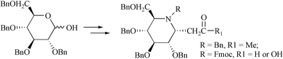 Graphical abstract: Synthesis of nojirimycin C-glycosides