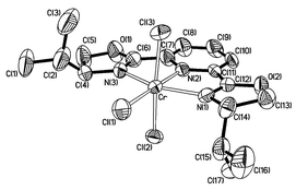 Graphical abstract: Synthesis, X-ray structure, and polymerisation activity of a bis(oxazolinyl)pyridine chromium(iii) complex