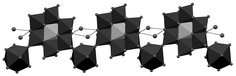 Graphical abstract: A novel polyoxometalate chain formed from heteropolyanion building blocks and rare earth metal ion linkers: [La(H2O)7Al(OH)6Mo6O18]n·4nH2O