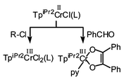 Graphical abstract: Di- and tri-valent chlorochromium complexes bearing hydrotris(3,5-diisopropylpyrazolyl)borato ligand (TpiPr2), TpiPr2CrCln(L) (n = 1, 2) and [TpiPr2Cr(μ-Cl)]2: flexible coordination behavior of the TpiPr2 ligand and reduction features of Cr(ii) species
