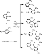 Graphical abstract: New group 15 compounds containing the 2,4,6-(CF3)3C6H2 (fluoromes = Ar), 2,6-(CF3)2C6H3 (fluoroxyl = Ar′) or 2,4-(CF3)2C6H3 (Ar″) ligands