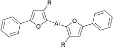 Graphical abstract: Non-amine-based furan-containing oligoaryls as efficient hole transporting materials