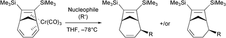 Graphical abstract: Nucleophilic addition reactions of bridged triene η6-chromiumtricarbonyl complexes