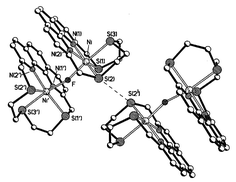 Graphical abstract: [Ni(L)(MeCN)][BF4]2 {L = 2,5,8-trithia[9],(2,9)-1,10-phenanthrolinophane} as a building block for the synthesis of binuclear nickel(ii) complexes: X-ray crystal structure and magnetochemistry of a singly F-bridged nickel(ii) dimer