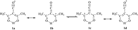 Graphical abstract: In situ IR and NMR spectroscopic investigation of the formation and structure of protonated diacetylketene tetrachloroaluminate