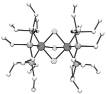 Graphical abstract: The interplay between steric repulsions and metal–metal bonding in [Ru2(μ-Cl)3(PR3)6]z+, R = H, Me, Et, z = 1, 2, 3: a hybrid QM/MM study