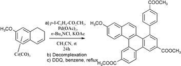 Graphical abstract: Triarylation of η6-dihydronaphthalene-Cr(CO)3 complexes