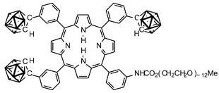 Graphical abstract: Synthesis of meso-substituted porphyrins carrying carboranes and oligo(ethylene glycol) units for potential applications in boron neutron capture therapy