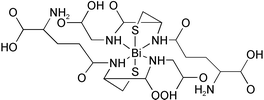 Graphical abstract: Definitive identification of cysteine and glutathione complexes of bismuth by mass spectrometry: assessing the biochemical fate of bismuth pharmaceutical agents