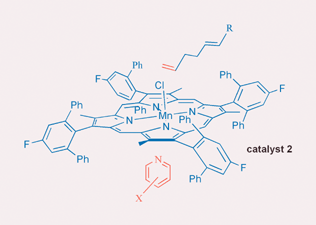 Graphical abstract: Remarkable axial ligand effect on regioselectivity towards terminal alkenes in epoxidation of dienes by a robust manganese porphyrin