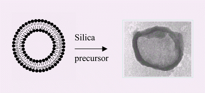 Graphical abstract: Preparation and characterization of siliceous material using liposomes as template