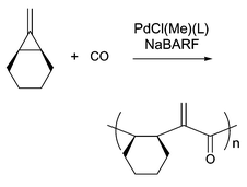 Graphical abstract: Pd Complex-catalyzed copolymerization of a bicyclic methylenecyclopropane with carbon monoxide to afford a new polyketone