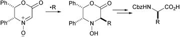 Graphical abstract: Novel intermolecular carbon radical addition to a nitrone: asymmetric synthesis of α-amino acids