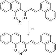 Graphical abstract: Photoinduced hydrogen atom transfer in trans-1-(1′-hydroxy-2′-naphthyl)-3-(1-naphthyl)-2-propen-1-one