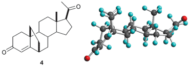 Graphical abstract: 6,19-Carbon-bridged steroids. Synthesis of 6,19-methanoprogesterone